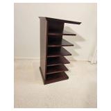 Contemporary Corner Media Shelf