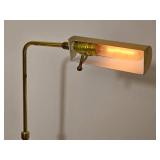 Vintage MCM Adjustable Brass Reading Lamp