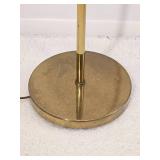 Vintage MCM Adjustable Brass Reading Lamp