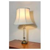Romantic Crystal Column Table Lamp