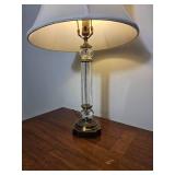 Romantic Crystal Column Table Lamp