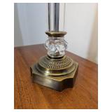 Romantic Crystal Column Table Lamp