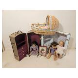 American Girl Dolls with Travel Trunks