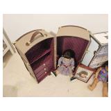 American Girl Dolls with Travel Trunks