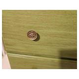Olive Green Functional Three-Drawer Dresser