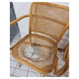 MCM Josef Hoffmann Style Bentwood Cane Bistro Chairs by Stendig, as