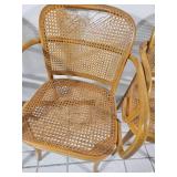 MCM Josef Hoffmann Style Bentwood Cane Bistro Chairs by Stendig, as