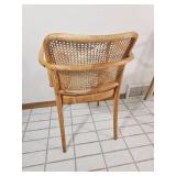 MCM Josef Hoffmann Style Bentwood Cane Bistro Chairs by Stendig, as