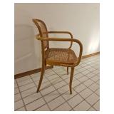 MCM Josef Hoffmann Style Bentwood Cane Bistro Chairs by Stendig, as