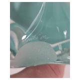 Beautiful Signed Art Glass Perfume Bottle with Stopper by Loretta Eby