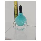 Beautiful Signed Art Glass Perfume Bottle with Stopper by Loretta Eby