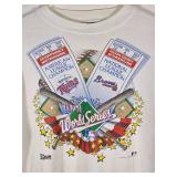 Vintage 1991 World Series Graphic Sweatshirt Twins vs. Braves ~ size L