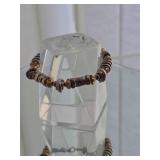 Heavy Mixed-Metal Artisan Bead Bracelet with Sterling Silver and Gold Accent Elements 32 Grams
