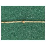 Delicate 14K Yellow Gold Double Heart Pendant Necklace on Fine Chain