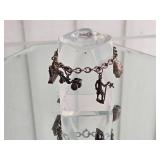 Sterling Silver Travel Charm Bracelet