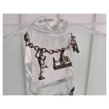 Sterling Silver Travel Charm Bracelet