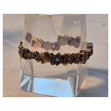 Antique Jeweled Watch Fob Slide Bracelet