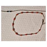 Sterling Silver Bead and Mixed Stone Necklace and Bracelet Group