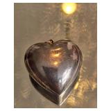 Sterling Silver Puff Heart Pendant 10 Grams