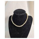 Petite Graduated Pearl Necklace with Sterling Silver Clasp Ð 13 Inches