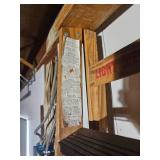 Pair of Utility Step Ladders Wood and Aluminum