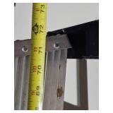 Pair of Utility Step Ladders Wood and Aluminum