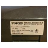 Staples Cross-Cut Paper Shredder - Model SPL-BXC152A