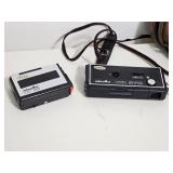 Vintage Compact Film Camera Lot Minolta Pocket Autopak 270 w/ Flash & Nikon One Touch 35mm