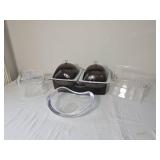 Assorted Acrylic & Smoked Lucite Serving and Organizer Pieces