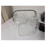 Assorted Acrylic & Smoked Lucite Serving and Organizer Pieces