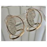 14K Yellow Gold Bangle Bracelet Duo ~ 10g