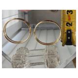 14K Yellow Gold Bangle Bracelet Duo ~ 10g