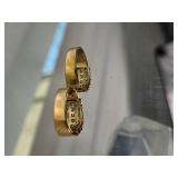 18K Gold Diamond and Emerald Checkerboard Ring by J. Cooper ~ 6g, size 6.5