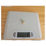 14K Yellow Gold Revival Diamond and Garnet Snowflake Brooch Pendant ~ 10g