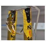 14K Gold Hook Bracelet with Blue Inlay (12g)