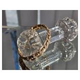 Gold Woven Wire Cuff Bracelet