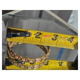 Gold Woven Wire Cuff Bracelet