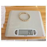 Gold Woven Wire Cuff Bracelet