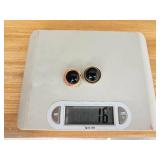 14K Yellow Gold Onyx Earrings ~ 16g