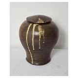 *SIGNED* Studio Style Lidded Stoneware Pottery Jar