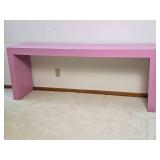 Modern Pink Console or Sofa Table