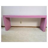 Modern Pink Console or Sofa Table