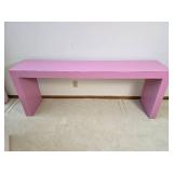 Modern Pink Console or Sofa Table