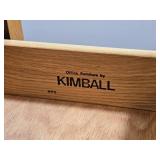 Kimball Modern Oak Office Storage Cabinet Console
