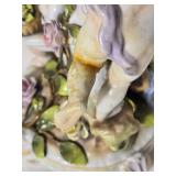 Vintage German Pair of Porcelain Cherub Figural Candlesticks