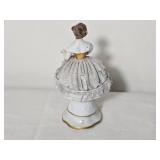 Vintage Dresden Lace Porcelain Figurine - AS