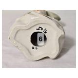 Porcelain Lady Bust Figurine with Bonnet and Floral Detail