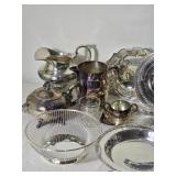 Extensive Silverplate Serving and Tea Service Collection