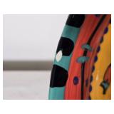 Chris K Bustamante Hand Painted Studio Art Pottery Desert Motif Bowl - AS