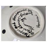 Chris K Bustamante Hand Painted Studio Art Pottery Desert Motif Bowl - AS